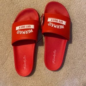 MERMAID OFF DUTY slides NWT